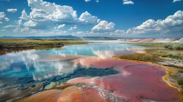 As the temperature rises a mirage of rainbowcolored pools appears on the horizon luring travelers with the promise of cool relief photo