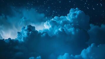 The glowing clouds of the night sky a reminder to appreciate the beauty of the world even in the darkness photo