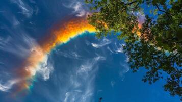 A natural wonder the circumzenithal arc reminding us of the beauty and complexity of the world we live in photo