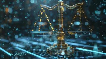 An AIequipped law firm receiving praise and recognition for their use of data and technology to improve the efficiency and accuracy of their legal services photo