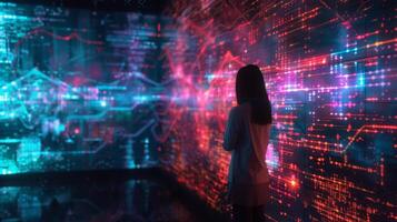 Through the power of data analysis a melody emerges that reflects the mood and sentiment of a particular moment in time photo