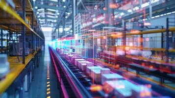 By leveraging data from various sources including customer demand and market trends factories are able to adjust their production processes to meet changing demands and maximize photo