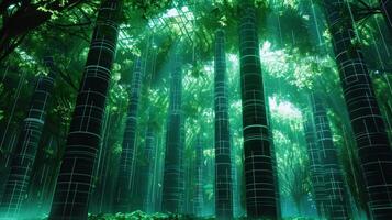 The trees in the Abstract Data Forest were like pillars of knowledge standing tall and sy each one integral to the overall structure of the forest photo