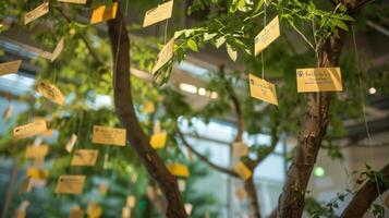 Each branch was labeled with a different topic showcasing the vast breadth of information that the tree held within its reach photo