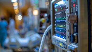 A hospital uses IoTenabled patient monitoring devices to collect and transmit vital signs data to doctors and nurses to prioritize and provide timely care photo