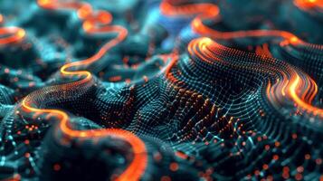 As data flows in like a river the digital brain filters and distills it extracting valuable insights photo