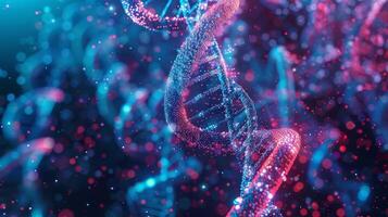 A microscopic view of cellular structures and sequences revealing the building blocks of DNA and genetic information photo
