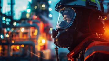 In the wake of a major industrial accident firefighters use data from air quality sensors to determine the safest areas to operate and rescue those ped photo