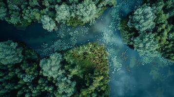 With the help of drones and geographic mapping conservationists can gather data on land use changes and their impact on wildlife habitats informing conservation strategies photo