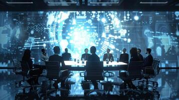 A roundtable of customer service representatives reflecting on the ethical responsibility of handling customer data and protecting their privacy photo
