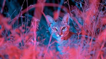 Infrared cameras are used to gather data on the population and behavior of nocturnal animals providing insight into their conservation needs photo