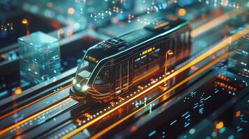 Public transit schedules are optimized based on big data insights allowing for more flexible and efficient transportation options for commuters photo