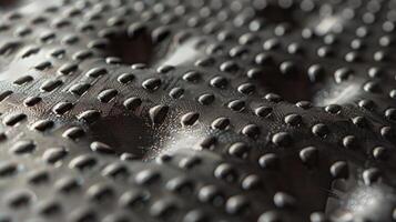 A tactile texture with small raised dots creating a bumpy surface on a flexible screen photo