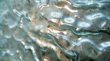 As the light changes the glass transforms glowing with intensity or appearing cool and tranquil giving off an air of serenity and luxury photo