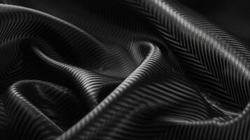 The fabric has a unique matte finish with a delicate pattern of perfectly aligned carbon tubes visible upon closer inspection photo