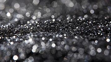 The grainy texture of this closeup image highlights the densely packed arrangement of nanomaterials within a coating. The fine particles give the surface a sandlike feel while als photo