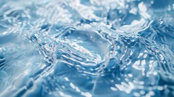 Wavy rippled texture on a transparent touchpad mimicking the appearance of water photo