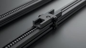 A detailed shot of the connector pieces on the strip with a fine grooved texture that adds to the functionality and durability of the product photo