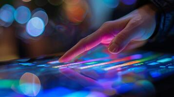 The touch sensors on the interface have a smooth and slippery feel creating a satisfying glide when using the touch screen photo