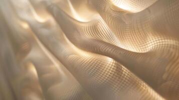 A smooth and sleek texture created by tightly positioned electroluminescent wires giving off a polished and modern look photo