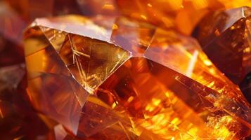 Radiant Topaz An ambercolored stone that catches the light in a stunning manner with a faceted surface that reflects and refracts in a dazzling display photo