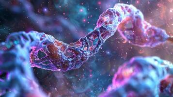 A microphotograph of a cell undergoing DNA ylation a process that can influence gene expression patterns photo