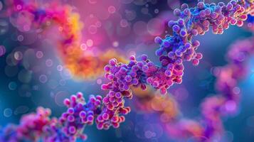 A magnified view of a ubiquitin ligase enzyme responsible for targeting proteins for degradation to control the cell cycle photo
