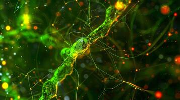 A microtubule network interconnecting tight junctions between cells facilitating the exchange of signaling molecules and nutrients photo