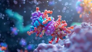 A zoomedin view of a Gprotein coupled receptor with its binding site exposed and waiting for a ligand to initiate signaling photo