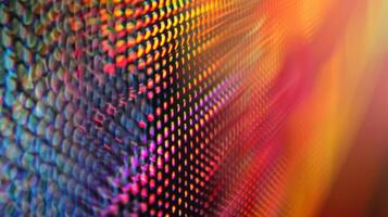 A highresolution image of a quantum dot display zoomed in to reveal the sharp crisp edges of each individual dot photo