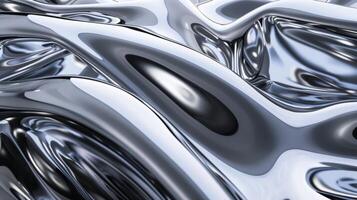 The surface of the interface is reflective and smooth almost like a mirror creating a sleek and futuristic feel photo