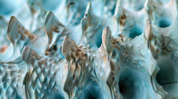 The texture of the fins is bumpy and uneven resembling a series of mountain peaks and valleys ready to tackle the hottest of temperatures photo