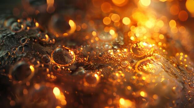 The texture of a glass bead is captured in detail with its small cracks bubbles and imperfections adding character to the smooth surface. The beads seem to glow with a pure and luminou photo