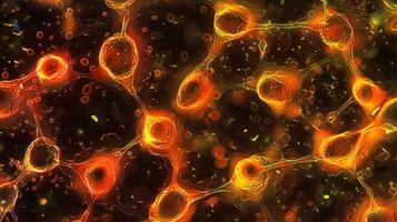 A differential interference contrast microscopy image of hepatocytes showcasing their distinct shape and organization in the liver tissue crucial for their efficient detoxificatio photo