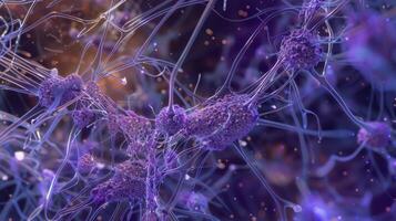 Cluster of lymph nodes connected by intricate lymphatic vessels facilitating the transport of immune cells throughout the body photo
