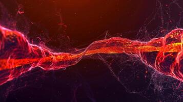 Two endothelial cells bridging a gap between two larger vessels their specialized tight junctions visible as thin lines connecting them photo