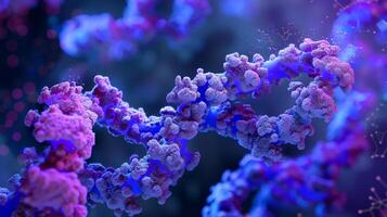 A magnified image of a Tcell receptor in the process of rearranging its DNA to generate a unique antigenbinding site photo