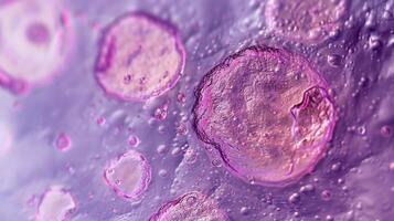 A microscopic image of a dividing cell with clear boundaries between the G2 and M phases photo