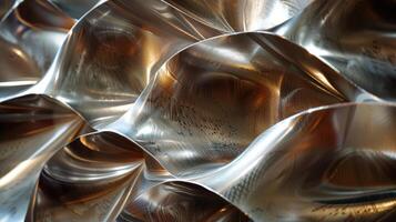 The metallic fins gleam in the light with a mirrorlike finish that reflects the intense heat they absorb photo