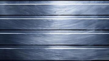 A closeup view of a smooth metallic surface with subtle grooves and indentations resembling the exterior of a lithiumion battery photo