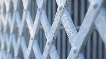 Textured Support Struts Thin textured support struts are seen in this closeup providing stability to the lattice and adding a sense of depth to its overall appearance photo
