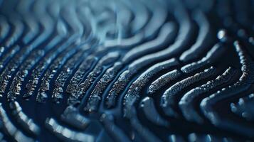 A topdown view of a fingerprint sensor emphasizing the precise placement and delicacy of the sensors design photo