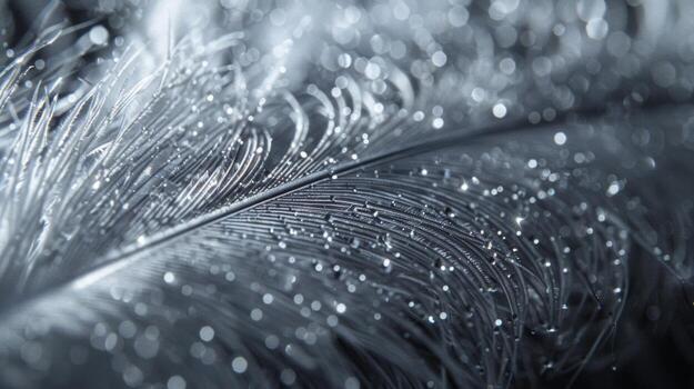 This closeup texture showcases the featherlike appearance of a nanomaterial coating with each individual particle creating a soft velvety effect. The varied angles of light enhanc photo