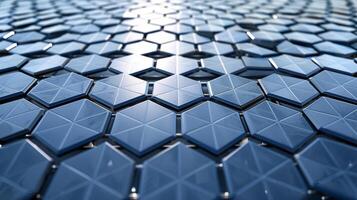 The smooth solar panels display a uniform texture of interlocking polygons creating a satisfying geometric pattern photo