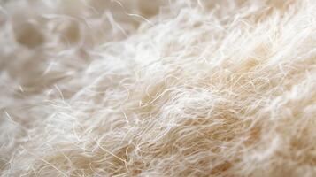 Featherlight Despite its density angora wool is incredibly lightweight as shown in this closeup image where individual strands seem to float delicately in the air photo