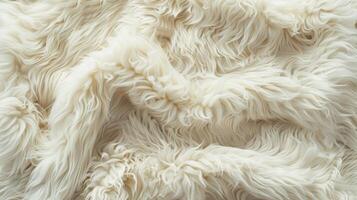 The fuzzy texture of the fleece is reminiscent of the softness of a newborn animals fur photo