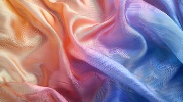 Contrasting hues of light and dark this textured silk appears almost iridescent as it plays with the reflection of light creating mesmerizing gradients of color photo