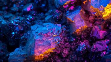 Rough and Irregular The texture of this particular fluorescent mineral is rough and irregular giving it a more natural organic appearance compared to others photo