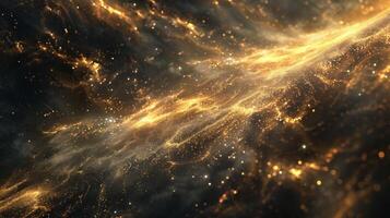 Glowing accents of metallic thread creating a celestial effect photo