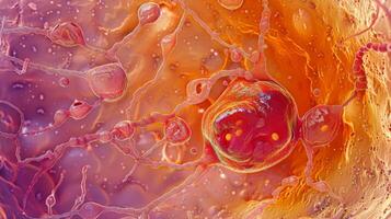 A micrograph of the female pronucleus the nucleus of the ovum that contains genetic material and is involved in fertilization photo